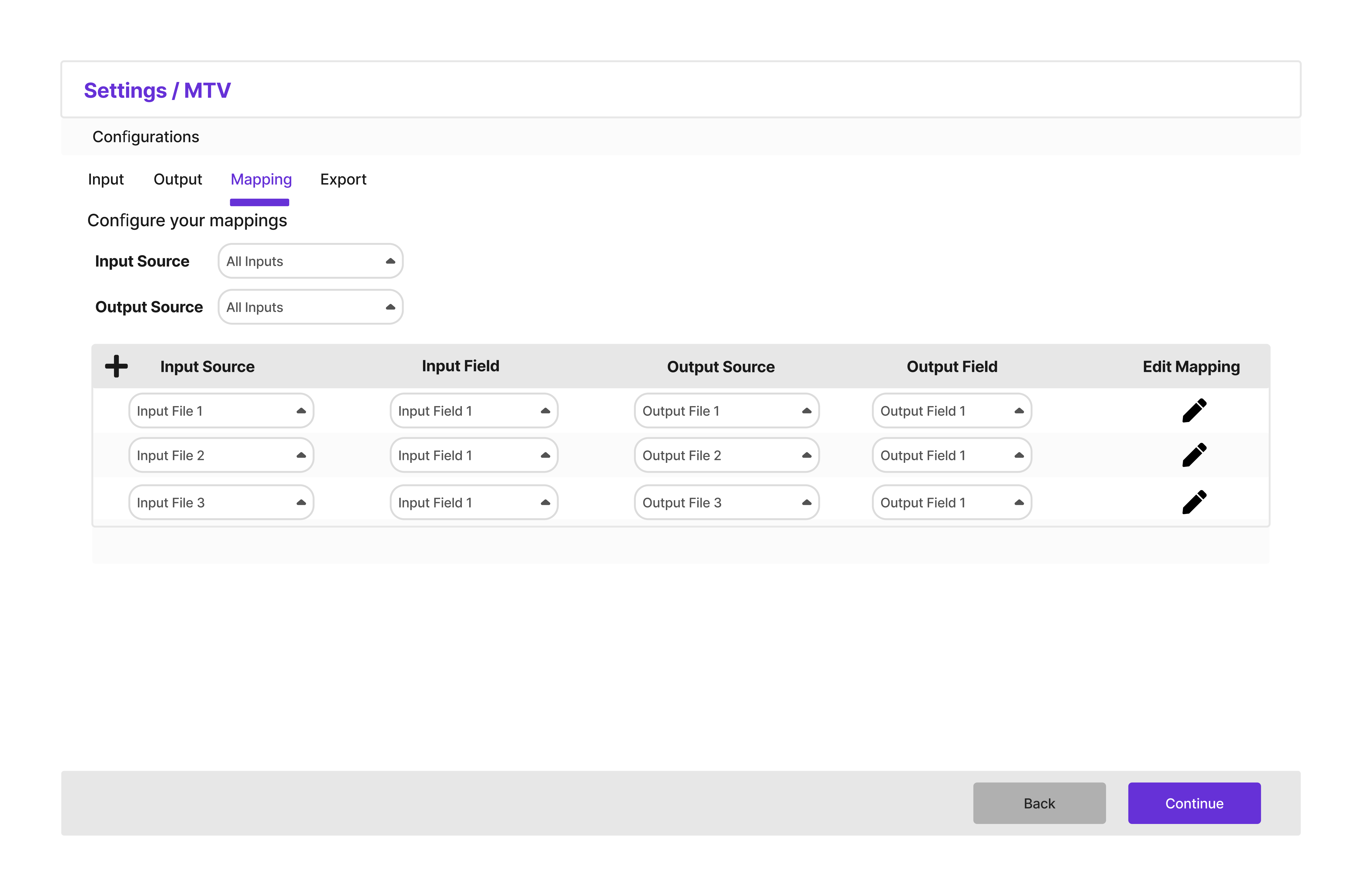 Mapping Screen V1